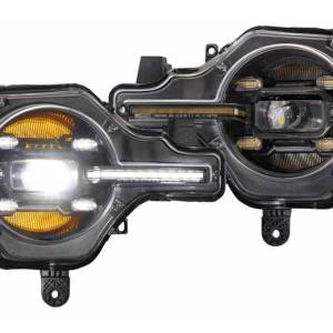 MORIMOTO 21-C BRONCO XB LED HEADLIGHTS (PAIR / WHITE DRL)