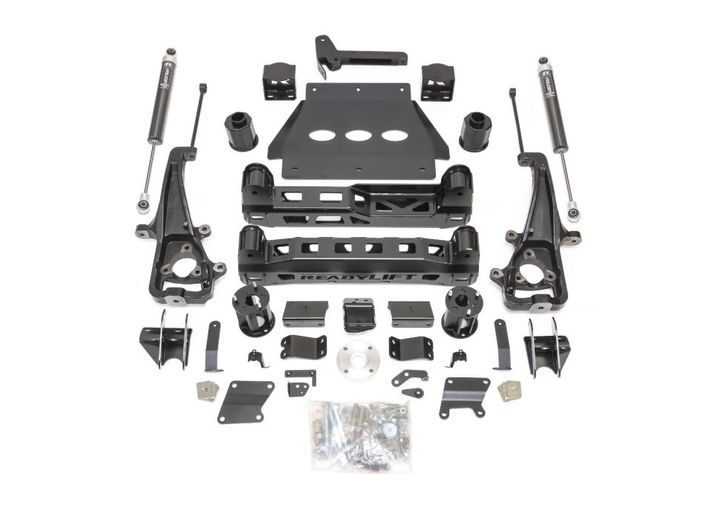 READYLIFT 2019-2025 DODGE/RAM 1500 4WD 6.0IN W/FACTORY AIR SUSP LIFT KIT & 22IN WHEELS BIG BORE KIT W/FALCON
