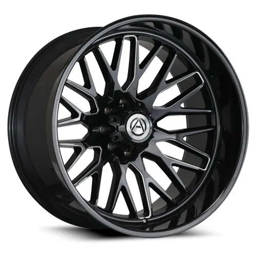ARTEM A206 NOVUS GLOSS BLACK MILLED 26×14 8-165.1 -76MM