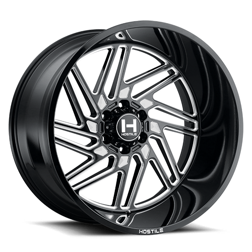 HOSTILE H116 JIGSAW BLACK MILLED 24x14 6-139.7 -76MM 106.1MM