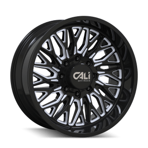 CALI OFF-ROAD CRUSHER 9118 GLOSS BLACK MILLED 22X10 6-139.7 -19MM 106.1MM