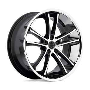 ASANTI BLACK ABL1 20X8.5 5X4.5 MACH W/ SS LIP 35MM