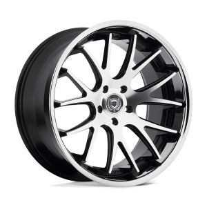 ASANTI BLACK ABL3 20X8.5 5X112 MACH W/ SS LIP 38MM
