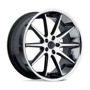 ASANTI BLACK ABL4 20X8.5 5X112 MACH W/ SS LIP 38MM