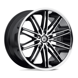 ASANTI BLACK ABL10 20X8.5 5X115 MACH W/ SS LIP 35MM