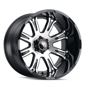 AT154-221497BM AMERICAN TRUXX BOMB AT154 GLOSS BLACK MACHINED 22X14 8-180 -76MM 125.2MM