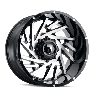 AT161-21226BM AMERICAN TRUXX WEB AT161 GLOSS BLACK MACHINED 20X12 5-127 -44MM 78.1MM