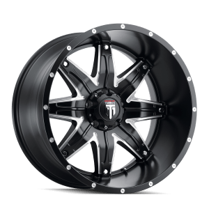 AT185-221226M AMERICAN TRUXX LONESTAR AT185 SATIN BLACK MILLED 22X12 5-127 -44MM 78.1MM