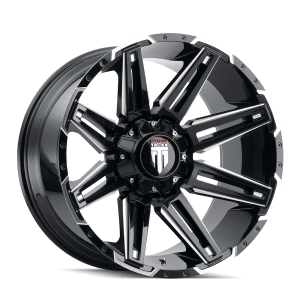 AT1903-18962M AMERICAN TRUXX BOOM AT1903 GLOSS BLACK MILLED 18X9 6-135/6-139.7 -12MM 106.1MM