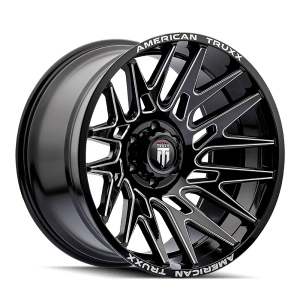 AMERICAN TRUXX EVOLUTION AT1919 GLOSS BLACK MILLED 22X12 6-139.7 -44MM 106MM