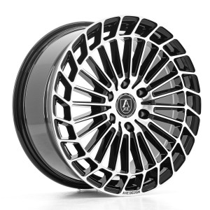 EX45 BLACK AND POLISHED FACE 20X8 6-120 45MM 74.6MM
