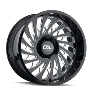 CALI OFF-ROAD SWITCHBACK 9108 GLOSS BLACK MILLED 20X9 5-139.7 0MM 87.1MM