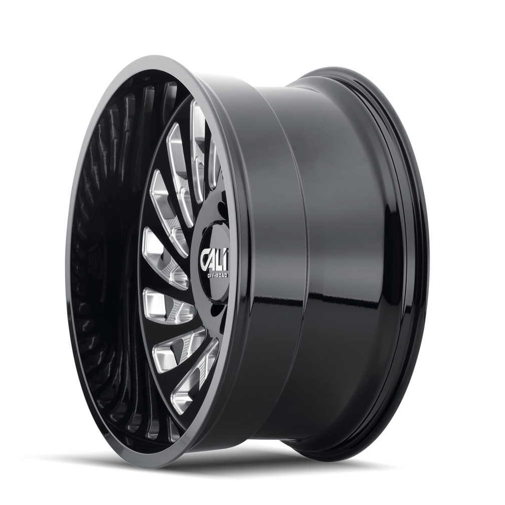 CALI OFF-ROAD SWITCHBACK 9108 GLOSS BLACK MILLED 20X9 6-135 0MM 87.1MM - Image 2