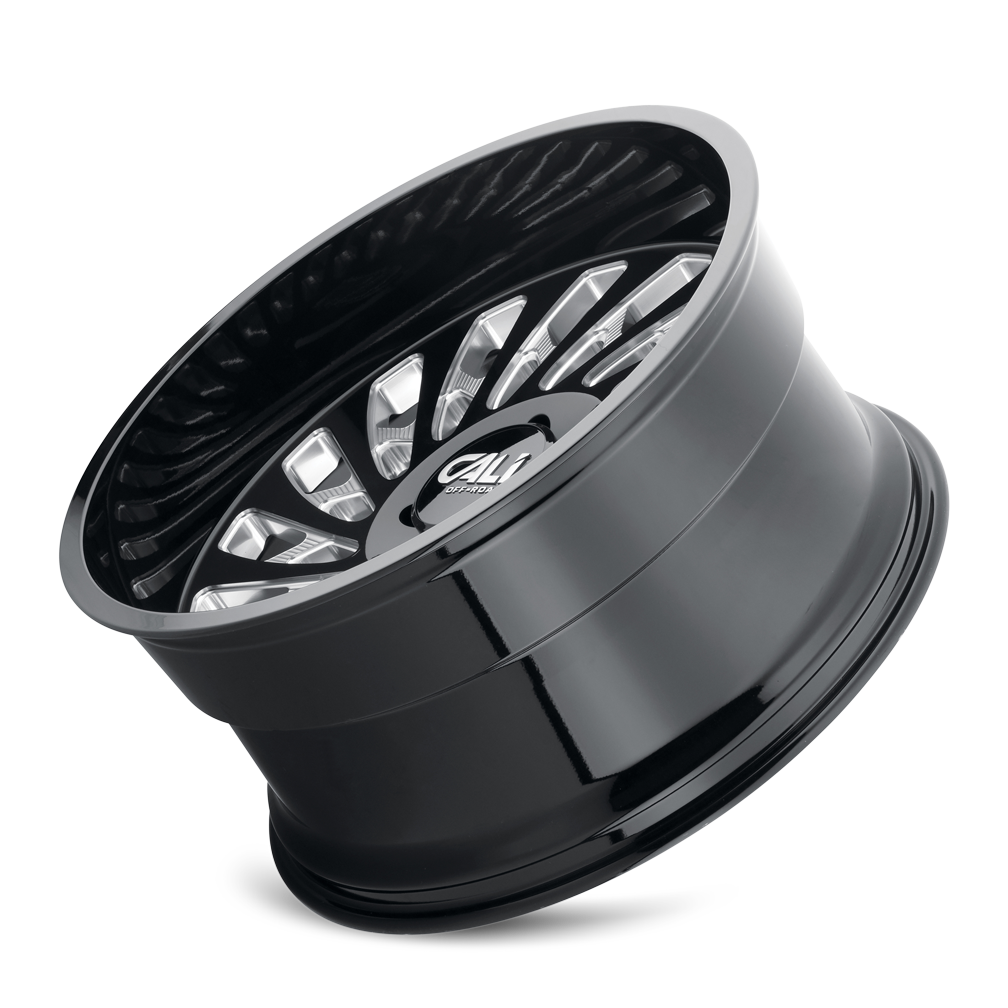 CALI OFF-ROAD SWITCHBACK 9108 GLOSS BLACK MILLED 20X9 6-135 0MM 87.1MM - Image 3