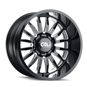 CALI OFF-ROAD SUMMIT 9110 GLOSS BLACK MILLED 20X10 8-170 -25MM 125.2MM