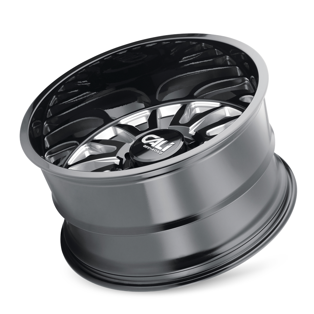CALI OFF-ROAD SUMMIT 9110 GLOSS BLACK MILLED 20X9 5-139.7 0MM 87.1MM - Image 3