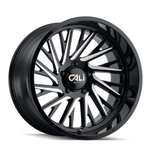 CALI OFF-ROAD PURGE 9114 GLOSS BLACK MILLED 24X14 8-180 -76MM 124.1MM