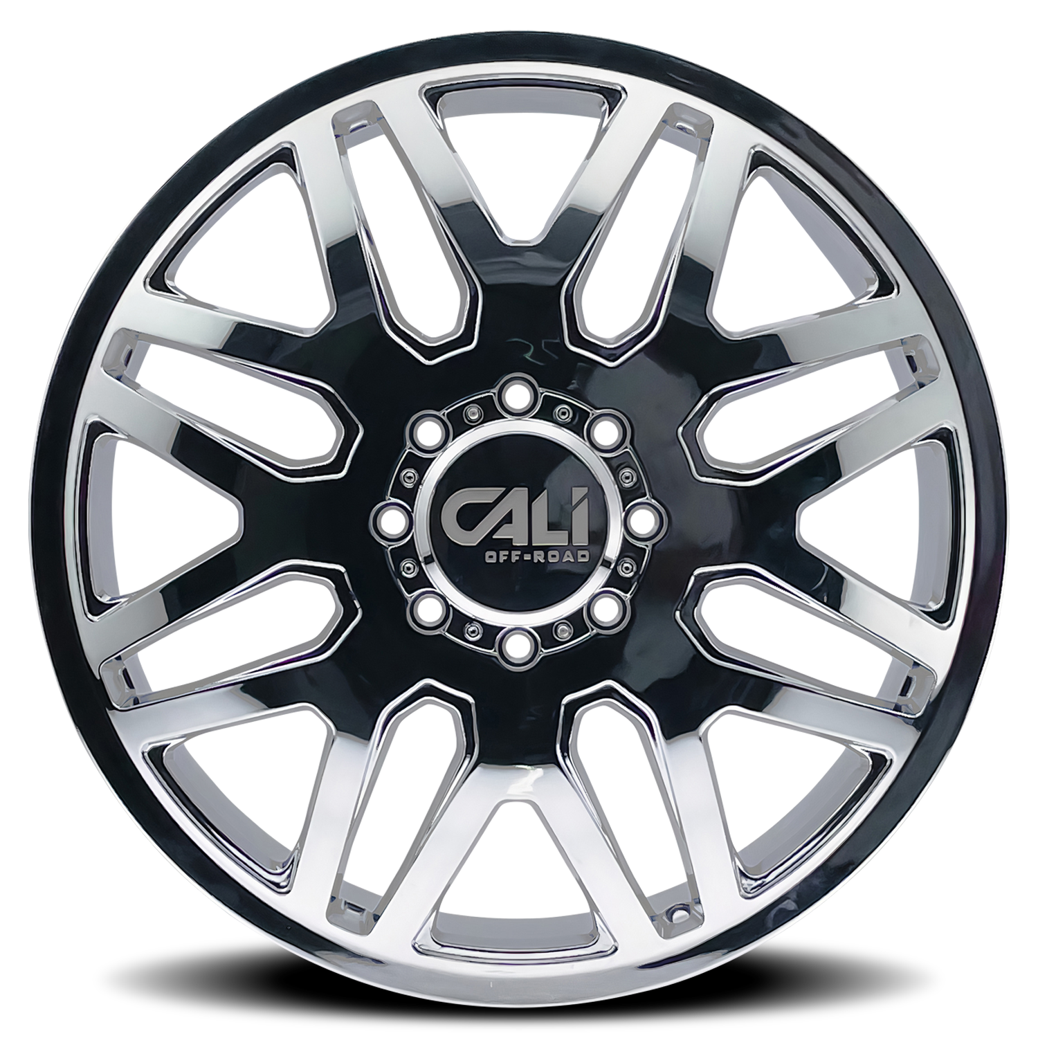 CALI OFF-ROAD-OFFROAD INVADER DUALLY 9115D CHROME 22X8.25 8-165.1 -232MM 121.3MM - Image 3