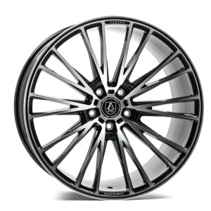 CF2 BLACK AND POLISHED FACE 19X8.5 5-108 25MM 72.6MM