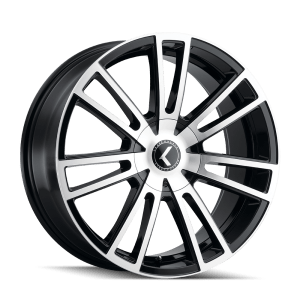 KRAZE SPECTRA 183 GLOSS BLACK MACHINED 20X8.5 5-115/5-120 38MM 74.1MM