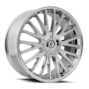 KRAZE DOUBLE DOWN KR185 CHROME 17X8 5-108/5-114.3 38MM 73MM