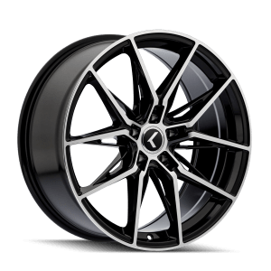 KRAZE EVOLVE KR196 GLOSS BLACK/MACHINED FACE 19X8.5 5-114.3 35MM 73.1MM