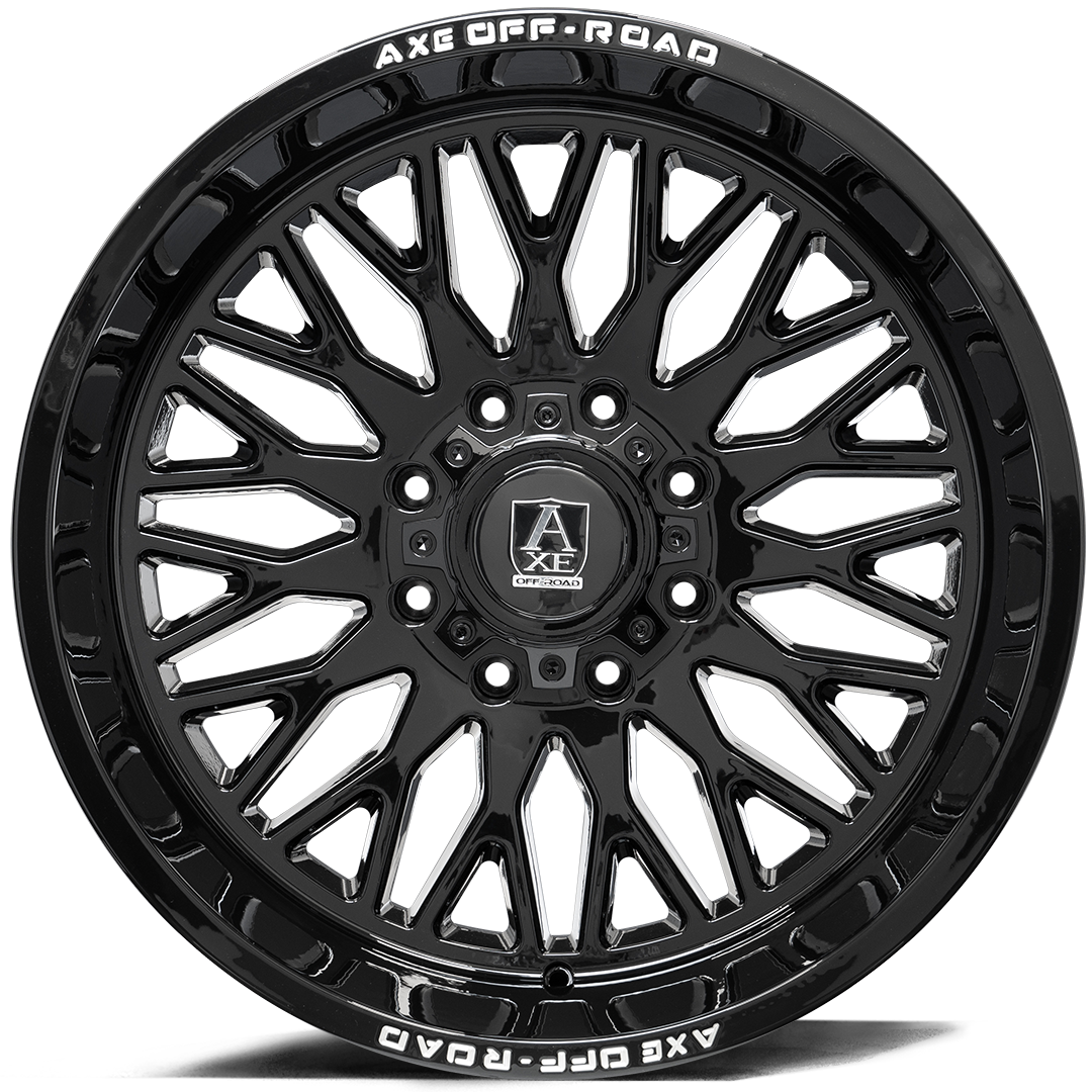 KRATOS GLOSS BLACK 22X12 6-135 / 6-139.7 -44MM 87.1MM - Image 2