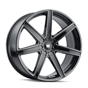MAZZI LAGUNA 376 GLOSS BLACK MILLED 18X8 5-108/5-114.3 35MM 72.6MM
