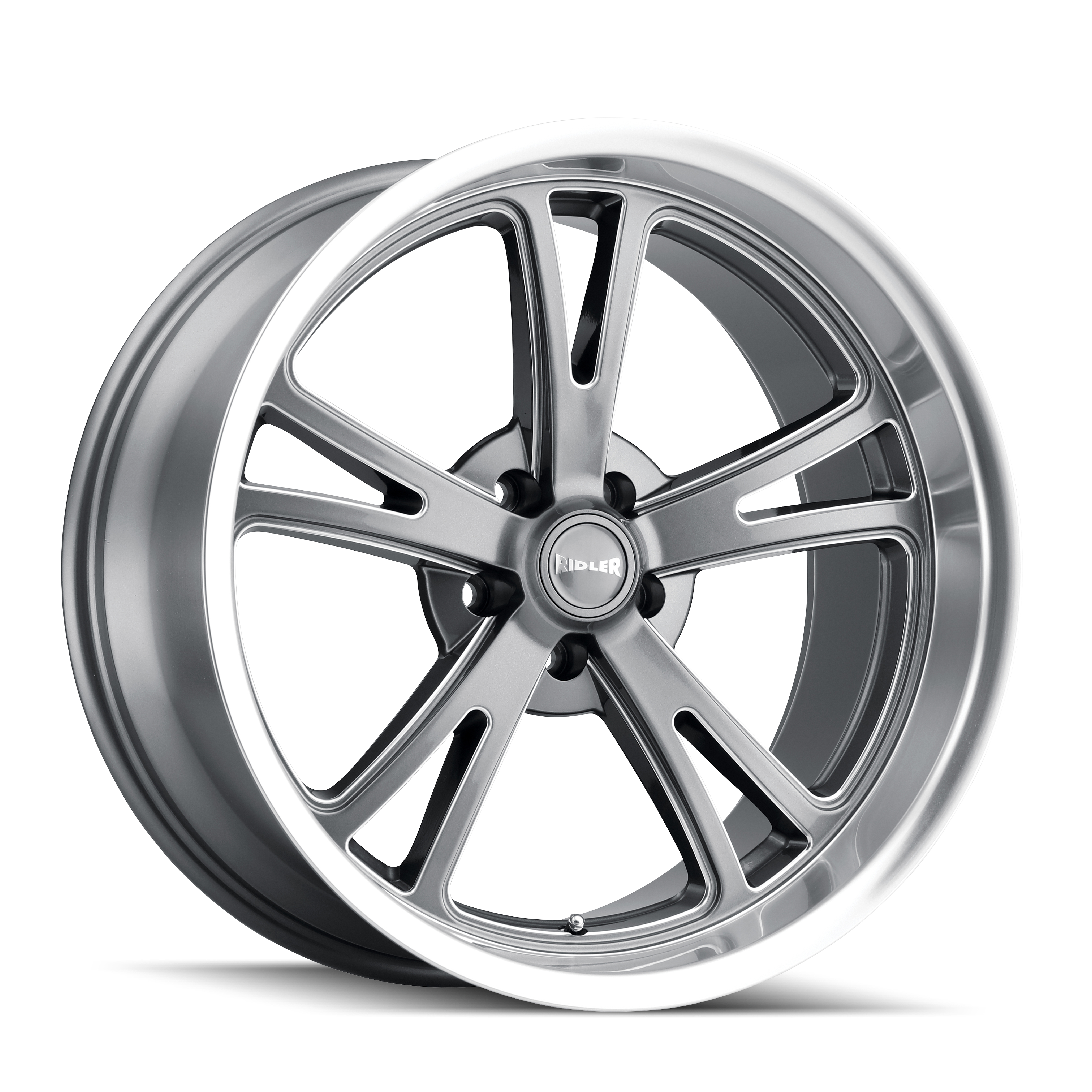RIDLER 606 GLOSS GREY MACHINED 20X8.5 5-120.65 0MM 83.82MM