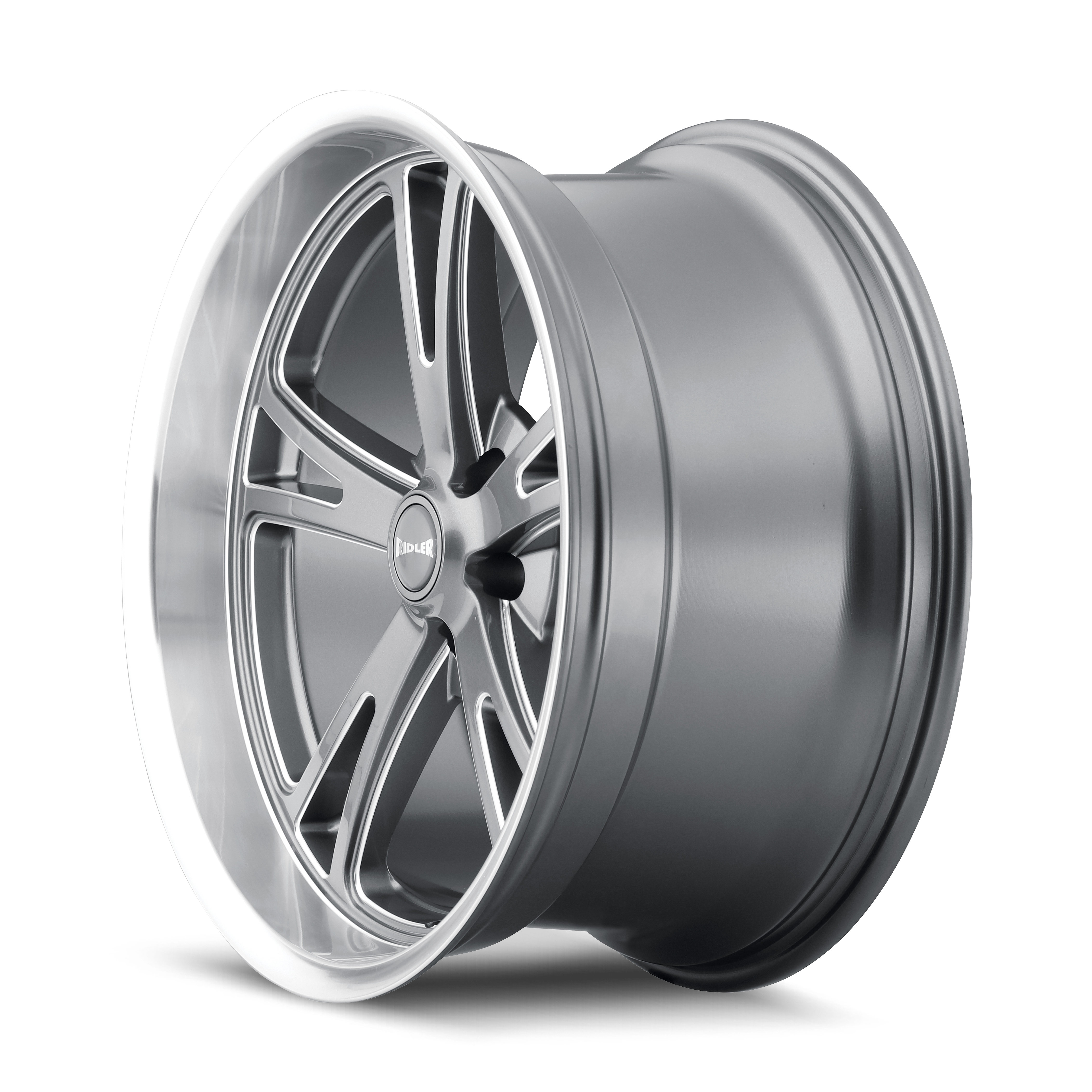 RIDLER 606 GLOSS GREY MACHINED 20X8.5 5-120.65 0MM 83.82MM - Image 2
