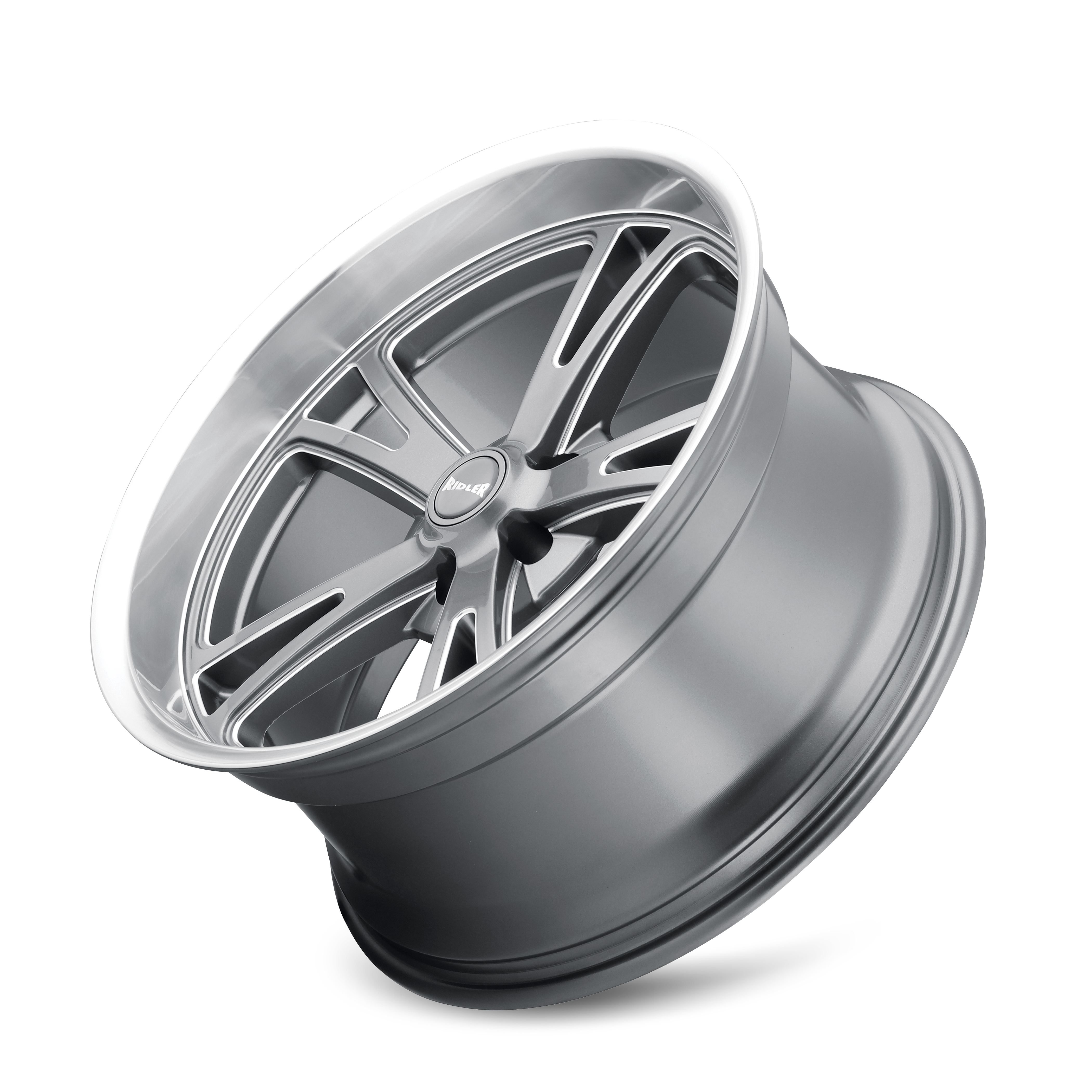 RIDLER 606 GLOSS GREY MACHINED 20X8.5 5-120.65 0MM 83.82MM - Image 3