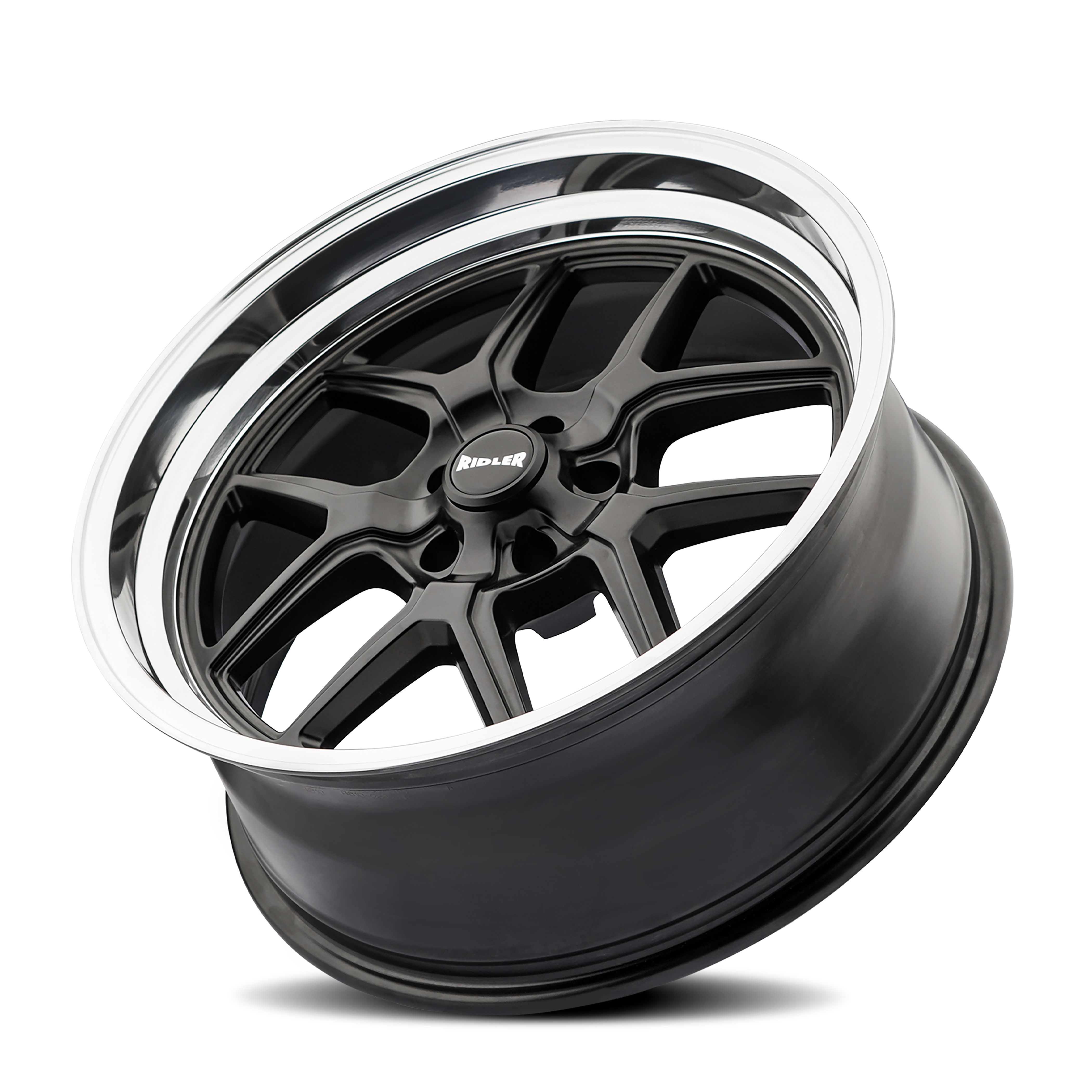 RIDLER 610 MATTE BLACK POLISHED 20X8.5 5-120.65 0MM 83.82MM - Image 2