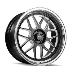 RIDLER 611 611 GLOSS BLACK/MILLED WITH DIAMOND CUT LIP 18X9.5 5-127 0MM 83.82MM