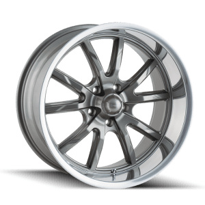 RIDLER 650 GLOSS GREY POLISHED 18X9.5 5-120.65 0MM 83.82MM