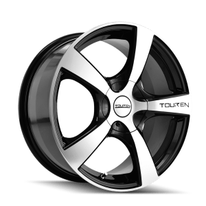 TOUREN TR9 3190 GLOSS BLACK MACHINED 18X8 5-112/5-120 40MM 74.1MM