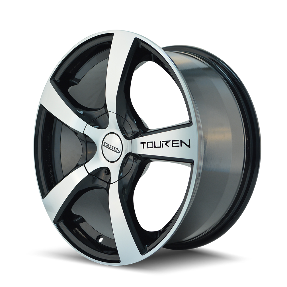 TOUREN TR9 3190 GLOSS BLACK MACHINED 17X7 5-110/5-115 42MM 72.62MM - Image 2