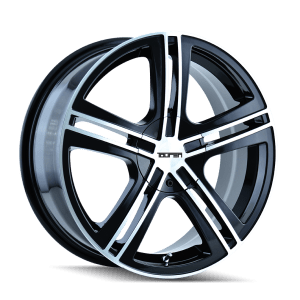 TOUREN TR62 3262 GLOSS BLACK MACHINED 18X7.5 5-112/5-120 40MM 72.62MM
