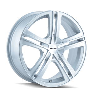 TOUREN TR62 3262 GLOSS HYPER SILVER MACHINED/MACHINED FACE/MACHINED LIP 18X7.5 5-112/5-120 40MM 72.62MM
