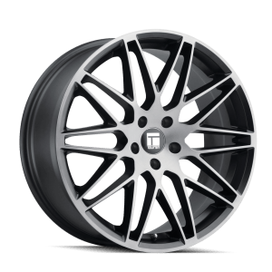 TOUREN TR75 3275 MATTE BLACK BRUSHED WITH DARK 19X9.5 5-114.3 38MM 72.6MM
