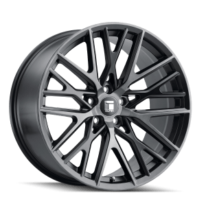 TOUREN TR91 3291 MATTE BLACK BRUSHED WITH DARK 20X10.5 5-114.3 35MM 72.6MM