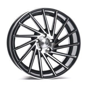 ZX1 BLACK AND POLISHED FACE 19X9.5 5-120 40MM 72.6MM