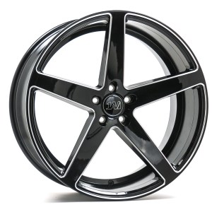 ZX9 GLOSS BLACK 22X10.5 5-130 25MM 74.1MM