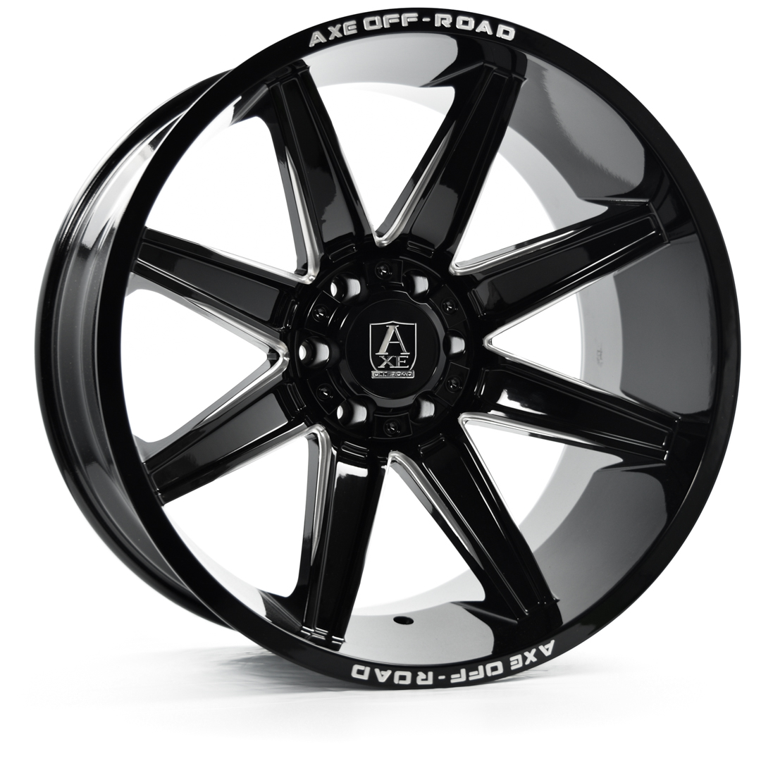 ARTEMIS GLOSS BLACK MILLED 20X12 8-170 -44MM 125.2MM