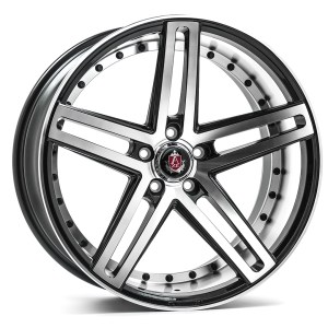 EX20 BLACK AND POLISHED FACE 19X8.5 5-115 40MM 72.6MM