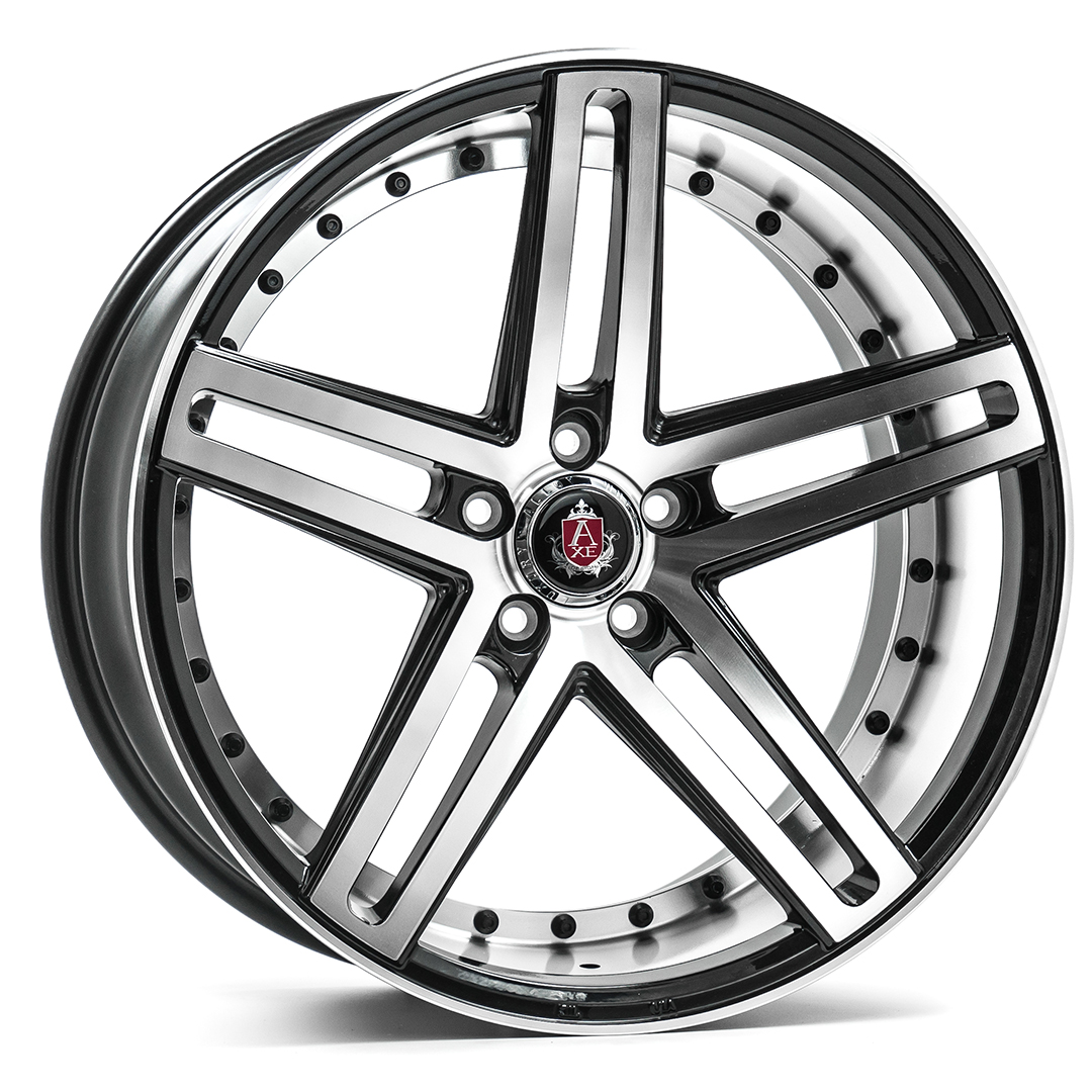 EX20 BLACK AND POLISHED FACE 19X8.5 5-114 40MM 72.6MM