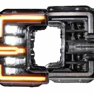 XB LED Headlights: Ford Super Duty (17-19 / Amber DRL / Set)