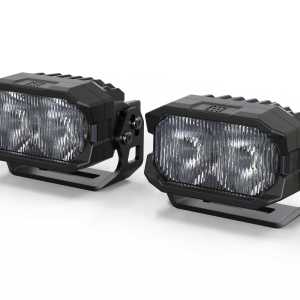 Morimoto 2Banger HXB LED Pod (SAE Wide / Yellow / Set)