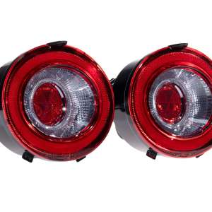 XB LED Tail Lights: Corvette C6 (05-13 / Red Lens / Set)