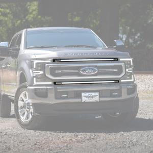 XBG LED DRL Grille Inserts: Ford Super Duty Platinum (20-22 / White DRL / Set)