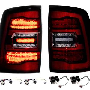 XB LED Tail Lights: Ram HD (19+ / Red Lens / Set)